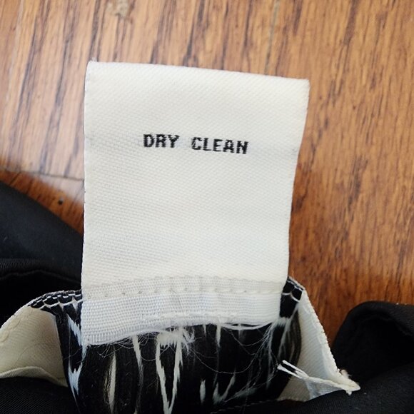 BB Dakota Mini Skirt Black with Yellow Lime Stripe Layered Ruffles Size 4 - Picture 8 of 8